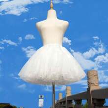 4-Layer Lolita Underskirt, Soft Non-Bone Tulle, Versatile Puff Petticoat For Lolita/Cosplay