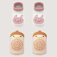 Set de 10 piezas de coderas y rodilleras para bebé, almohadillas para arrodillarse antideslizantes y calcetines - Multicolor - Ver 9