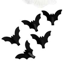5 Stück nicht markierende Klebehaken in Fledermausform, Wand-Hänger für Badezimmer/Küche, Aufbewahrungshalter, Feiertags-Dekoration, für Halloween