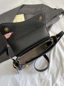 Women's Fashionable Casual Shoulder Bag - Black - View 9
