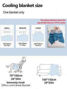 1 Piece Solid Color Cooling Blanket With Diamond Check And Floral Print, Minimalist Fashion / Cooling Material / Quilted Reinforced Edges / Provide Cool And Comfortable Touch For Hot Sleepers, Machine Washable Lightweight And Portable, Suitable For A Variety Of Scenarios, Including Bedroom, Office, Living Room, Sofa
