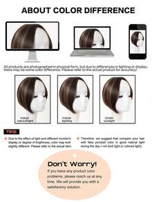 Synthetic Hair Topper, 10 Inch Women Hair Toppers For Thinning Hair, Topper Wig Hair Coverage Natural Hairpiece - Multicolor - View 9