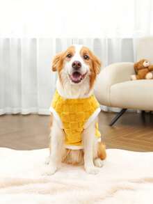 1 件宠物毛绒背心 - 可机洗，加厚保暖，柔软舒适，秋冬狗狗衣服，毛绒服装，适合小型/中型/大型宠物，狗猫用品，XS-8XL