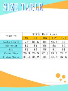 Tween 女童星星刺绣磨边口袋阔腿牛仔裤 - 藍色 - 查看 6