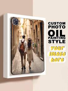 Customized IPad Case, Personalized IPad Case, Unique IPad Case, DIY IPad Case, Black IPad Case Gift, Couple IPad Case, Photo Customization, Image Customization, Pet Photo Customization, Customized Gift