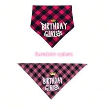 1 套狗狗生日服装，包括：1 个“生日快乐”横幅、8 个爪印气球、1 个亮片皇冠帽、1 个格子围兜、1 个亮片领结、10 个数字贴纸“0-9”、12 个双面圆形贴纸，适合宠物生日派对 - 彩色 - 查看 8