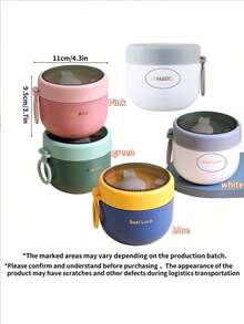 Oat Breakfast Cups, Yogurt Cups, Salad Cups, Bento Boxes, Waterproof Oat Containers, Portable Breakfast Containers, Reusable Large-Sized Breakfast Cups, Kitchen Accessories Are Ideal Choices For Home, School, Office Travel, And Outdoor Picnics, - Multicolor - View 6
