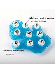 1 个手持球按摩手套，可缓解肌肉疼痛并减少脂肪团 - 多功能身体按摩器，适用于颈部、背部、肩部、臀部和面部，健身房