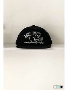 1pc Letter Embroidered Breathable Quick Dry Flat Brim Baseball Cap, Waterproof Brim Letter Embroidered Ins-Style Baseball Cap For Men & Women, Skater Hippie Chicks Style - Flat Eaves - View 12