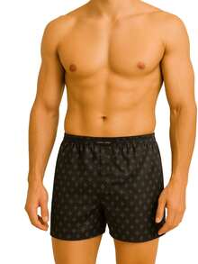 Men's  Canção Underwear Kit Satin Fabric Sleep Shorts With Various Prints - Nhiều màu - Xem 5