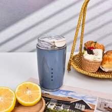 NEW Office Beverage Vacuum Cup Travel Portable Drinking Cup Stainless Steel Vacuum Car Leak Proof Handle Coffee Vacuum Cup Thermal Insulation Cooling Cup