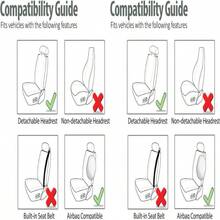 FH Group Front Set Cloth Car Seat Covers For Low Back Seats With Removable Headrest, Universal Fit, Airbag Compatible Seat Cover For SUV, Sedan, Van, Gray - Màu vàng - Xem 7