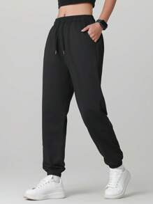 2 Packs Women's Athletic Running Pants - High-Waisted Outdoor Joggers, Lightweight Quick-Dry Sports Trousers For Yoga & Gym