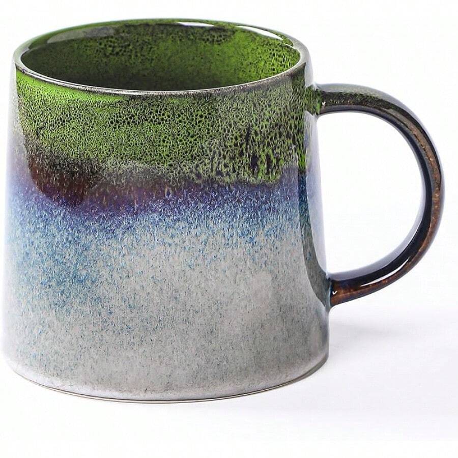 Large Ceramic Coffee Mugs, 20 - And Microwave Safe (Blue Green)-Holidaygift - 淺綠色 - 查看 1
