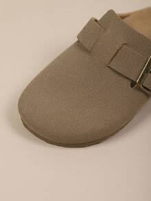 1双儿童时尚拖鞋，柔软舒适的圆头平底鞋，适合所有季节 - 棕色 - 查看 7