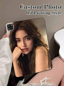 Customized IPad Case, Personalized IPad Case, Unique IPad Case, DIY IPad Case, Black IPad Case Gift, Couple IPad Case, Photo Customization, Image Customization, Pet Photo Customization, Customized Gift