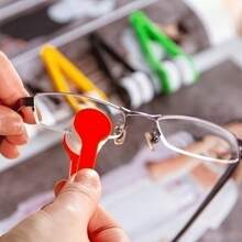 5 gomme per occhiali multifunzionali, contenitore di viaggio per la pulizia degli occhiali con gomma, contenente panno in microfibra ultrasottile e spazzola bidirezionale, addio alle macchie, il regalo ideale per gli occhiali