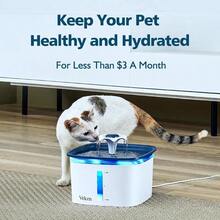 Veken Cat Water Fountain Filter, Classic 4 Pack Replacement Filters &Amp; 4 Pack Replacement Pre-Filter Sponges For 50oz, 84oz, 95oz Automatic Pet Fountain Dog Water Dispenser - 12 Filters+12 Sponges (3 Month Supply) - View 5
