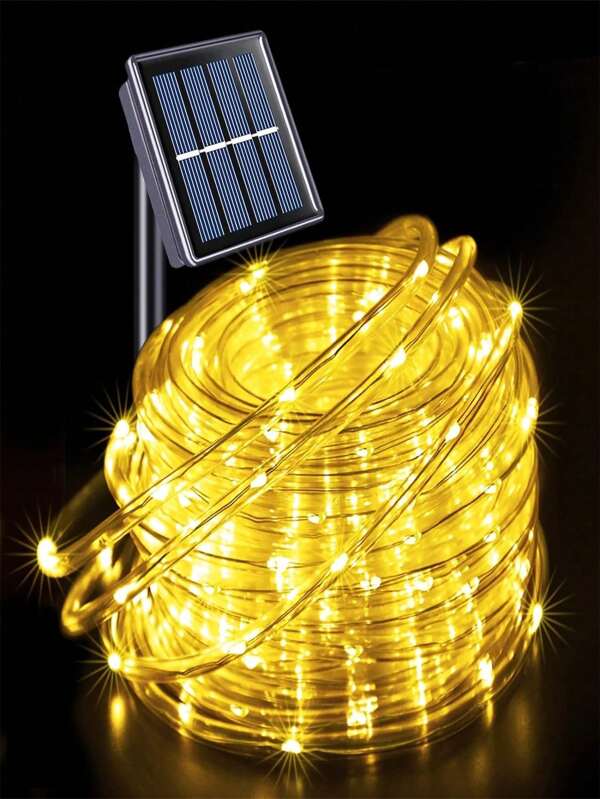 Outdoor Solar Tube Rope Led Light Garden Christmas Decoration Fairy String Light 7M 50Led Outdoor Wedding Party Led Lamp Warm Outdoor Lights Fairy Lights, Christmas Decor Outdoor, Solar Christmas Lights, Christmas Lights Outdoor, Solar Lights Outdoor