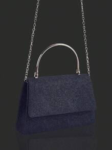 Elegante y encantador bolso de noche para mujer, bolso de hombro exquisito y lujoso con un juego de collar, pulsera y pendientes decorados con diamantes de imitación brillantes, bolso de hombro elegante para chicas de fiesta, damas, novias, perfecto para fiestas, bodas, bailes de graduación, cenas/banquetes.