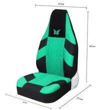 1pc/2pcs All Season Universal Car Seat Cover, Thin Fabric Anti-Dirty Cushion Cover, Breathable Elastic Mesh Seat Cover, Tire Embossed Butterfly Print Seat Cover (Lightweight Thin Fabric, Not Thermal Lined) - one-size - View 15