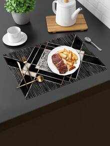 1/2/4/6/8 件优雅波西米亚几何餐垫 - 可机洗，装饰性强，适合节日餐桌