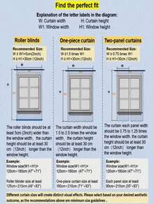 1pc Cream Blackout Simple Minimalist Style Curtain For Living Room & Bedroom - Beige - View 8