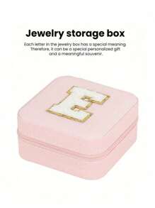 1 pièce Boîte de rangement à bijoux de voyage, cadeau pour femme, mini organiseur à bijoux, support pour colliers et boucles d'oreilles avec miroir, rose, accessoires de voyage essentiels, cadeau pour la fête des mères, pour les vacances à la plage, la collection de salle de bain, la collection de chambre à coucher, cadeau pour la fête des pères