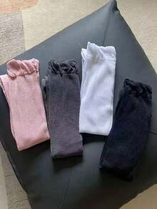 1/4 pary damskich skarpetek Subkultura Retro Słodkie Koronkowe Bąbelki Siatki Oddychające Cienkie Wiosenne i Letnie Czarno-Białe Różowo-Szare Skarpetki JK Dziewczęce Proste Jednokolorowe Skarpetki Do Układania Pończoch, Przytulne - Wielokolorowe - Zobacz 6