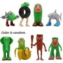 1pc/8pcs Interesting Shan Hai Jing Pendant Blind Box, Gag Gift Figurines Wooden Doll Toys, Fun Pull Doll, Pressure Relief Doll, Miniature Ornament
