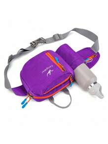 1 pieza Mochila de nailon, bolsa de cintura multifuncional para exteriores, bolsa para botella de agua deportiva, bolsa ligera para teléfono, bolsa de pecho unisex para senderismo