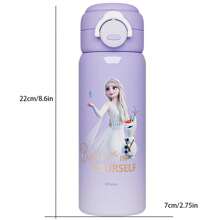 Disney Termo de doble bebida Elsa/Mickey de Disney Frozen, botella de agua aislada de acero inoxidable de gran capacidad a prueba de fugas, taza de estilo elegante y de moda para regalo de cumpleaños/Navidad