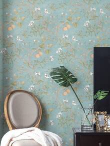 44.5*100厘米 自粘墙纸卷 - 乙烯基材质装饰自粘墙纸，波西米亚复古花卉图案，适用于卧室、客厅、厨房、书桌等家居装饰。 - 彩色 - 查看 13