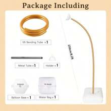 2.5m/8.2ft Gold Balloon Arch Kit With Water Base - Reusable For Weddings, Christmas & Outdoor Parties | Indoor/Outdoor Decorations (Halloween, Birthdays)