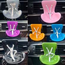 Mini Doll Seat For Labubu Doll Seat Car Ornament Car Air Aromatreatment Decoration Accessories With Fixed Decorative Clip Fits All 18cm Doll Gift - Multicolor - View 2