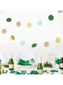 قطعة/قطعتين من أكاليل السندان الخضراء لتزيين أجواء الحفلات، الأعراس، أعياد الميلاد، الخطوبة، الأعراس العزوبية، التخرج، ديكورات المعلمين، لوازم أعياد الميلاد والأعراس والحفلات