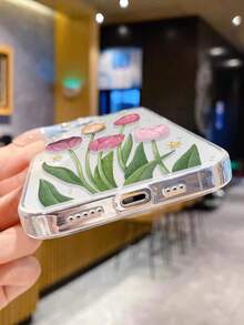 1 件透明郁金香彩绘加厚防震保护手机壳/保护套适用于 16/11/16pro/16plus/16promax/16e/15Promax/13/14/12/XS/XR/7G/8P、Galaxy S25/S25PLUS/S25 Ultra/A16/A36/A26/A56/A50/A12 防水防摔防刮 - 彩色 - 查看 6