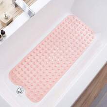 New Bathtub Mats For Shower Tub, Extra Long Non-Slip 39 X 16 Inch Bath Mat  Drain Hol And Suction Cs, BathMat For Bathroom  Hine Washable (Clear Coral Pink)