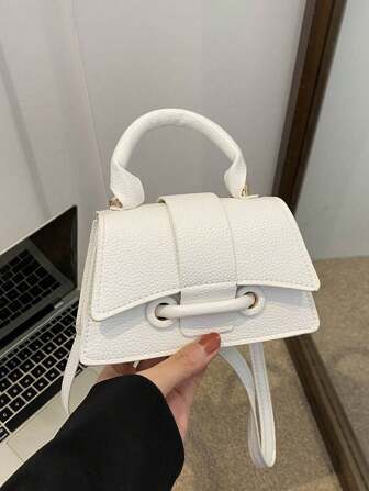 小方包，简约时尚迷你手提包，百搭斜挎单肩包，适合购物、钱包、年轻女性、大学生、办公室女士。非常适合办公室、大学、工作、商务、通勤、户外活动、旅行和徒步旅行。