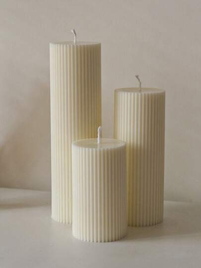 2pcs/1pc,Luxury French Vintage Cylinder Scented Candles - Smokeless Aromatherapy For Home Decor, Wedding, Wedding Decoration, Party And Romantic Atmosphere | Photo Props, Gift Ideas, Premium Soy Candles,Halloween,Autumn,Gifts,White Candles