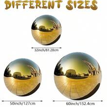 32/50/60 Inch Giant 4D Foil Balloons, Gold & Silver Colors, Multiple Size Options - 81.28cm, 127cm, 152.4cm - Vibrant Rainbow Design, Ideal For Weddings, Birthdays, Anniversaries And Parties, Outdoor Playtime Balloons | Vivid Balloons | Durable Balloons - Multicolor - View 8