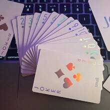Glow-In-The-Dark Holographic Playing Cards Set - Party, Dorm And Gifts | Halloween, Thanksgiving - Multicolor - View 2