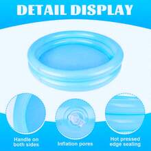 1 件装新生儿礼物充气婴儿游泳池，适合幼儿、儿童游泳池、充气浴缸、夏季户外儿童水上玩具户外玩耍男孩/女孩一周岁生日礼物