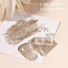 10ml夏季美甲冰透明红白蓝粉色高密度闪光凝胶指甲油2025新款超闪美白流行凝胶美甲沙龙美甲用品 - 彩色 - 查看 15