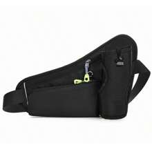 1 pieza Bolsa de botella de agua de nailon, Riñonera deportiva para exteriores, Bolsa deportiva multifuncional para teléfono, Bolsa de pecho ultra ligera y transpirable