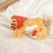 可爱卡通动物和花朵印花发夹，韩式发夹时尚发饰动物爪夹波西米亚风发夹 - 彩色 - 查看 9