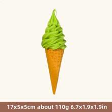 Plastic Simulation Model Prop Decoration Double Colors DIY Ice Cream Faux Cone Waffle 17cm 6.7inch Display Video Show