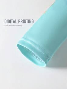 Men's High Performance Fishing Shirt Colorful Abstract Breathable Fabric With Built-In Gaiter And Hood Boyfriend Style Design Fishing Wear - Mint Blue - View 7