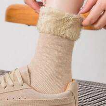 Winter Fashion Kit 6 Men's Women's Thick Wool Thermal Flexible Colorful Socks - Kit 3 (núcleos Sortidas)Feminina - View 2