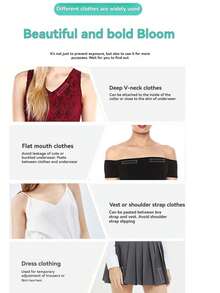 1pc 3pcsAnti-Exposure Patch Shirt Invisible Transparent Double-Sided Adhesive Tape Shirt Neckline Fixed Artifact Anti-Exposure Patch